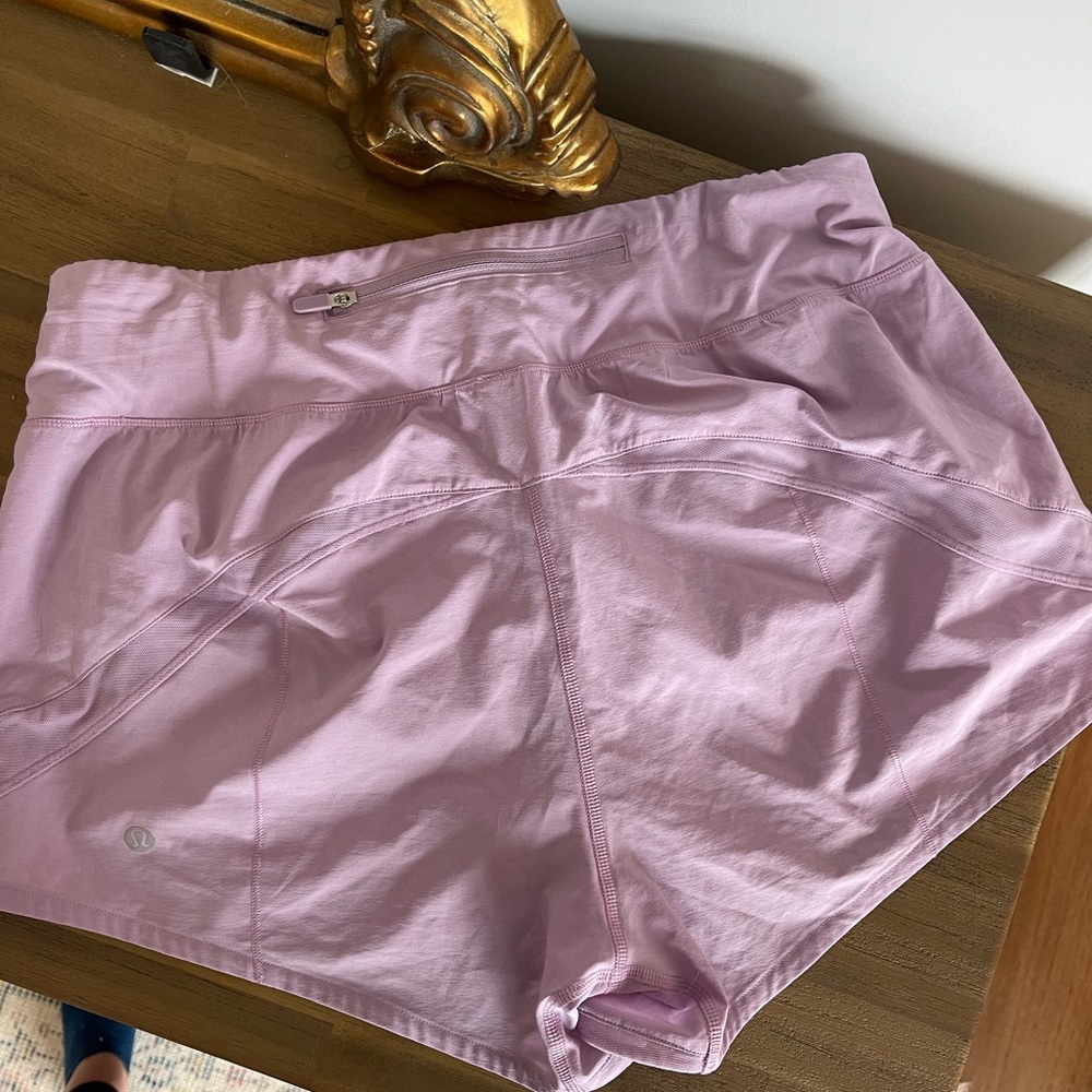 Lululemon Lavender shorts 6